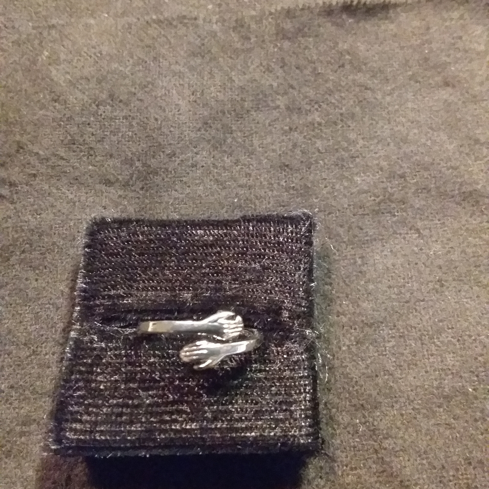 Silver Hands Toe Ring